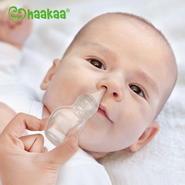 Haakaa Easy-Squeezy Silicone Nasal Bulb Syringe 0m+ Gentle Suction