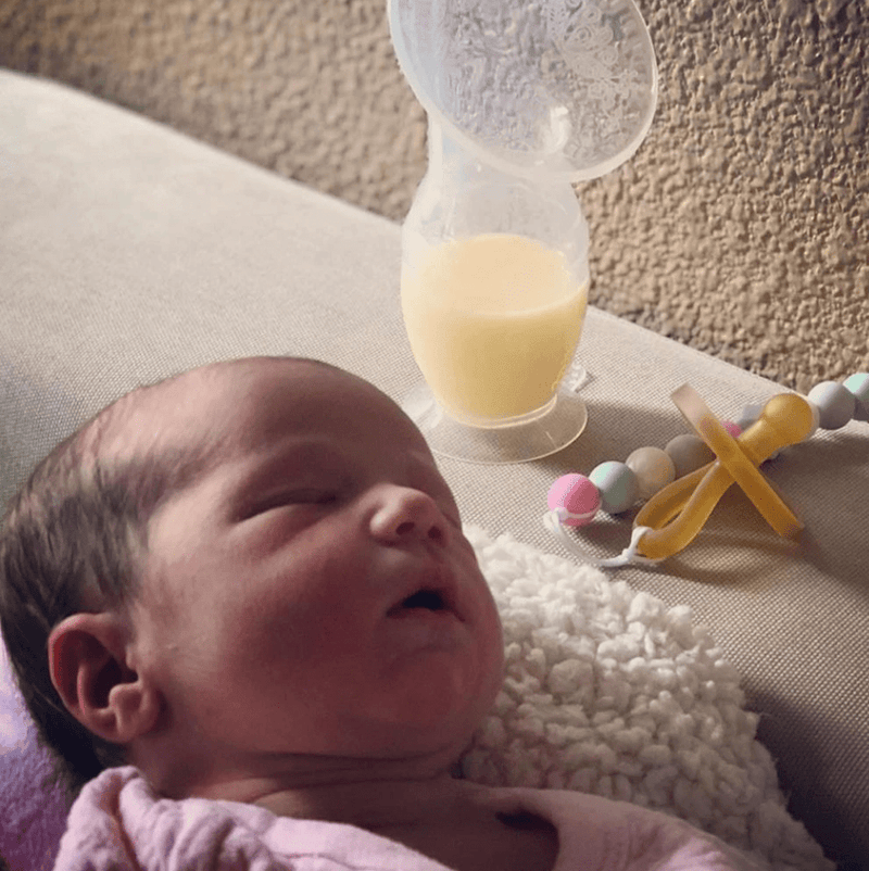 Haakaa Silicone Breast Pump with Base 100 ml-Breastfeeding-Birth Supplies Canada