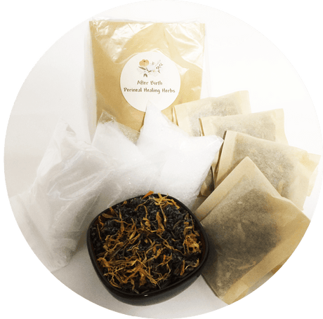 Herbal Bath Blend – Sitz Bath & Soaking Herbs-Postpartum-Birth Supplies Canada