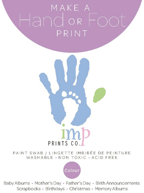 IMP Paint Swabs ~ Footprints, Handprints-Newborn Care-Birth Supplies Canada