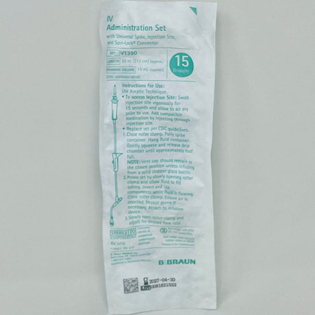 IV Gravity Admin Set, Needle-Free, 15 drops/mL, 83" – Braun-IV Supplies-Birth Supplies Canada