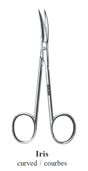 Iris Surgical Scissors (4.5" Curved)-Medical Instruments-Birth Supplies Canada