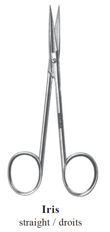 Iris Surgical Scissors (4.5" Straight)-Medical Instruments-Birth Supplies Canada