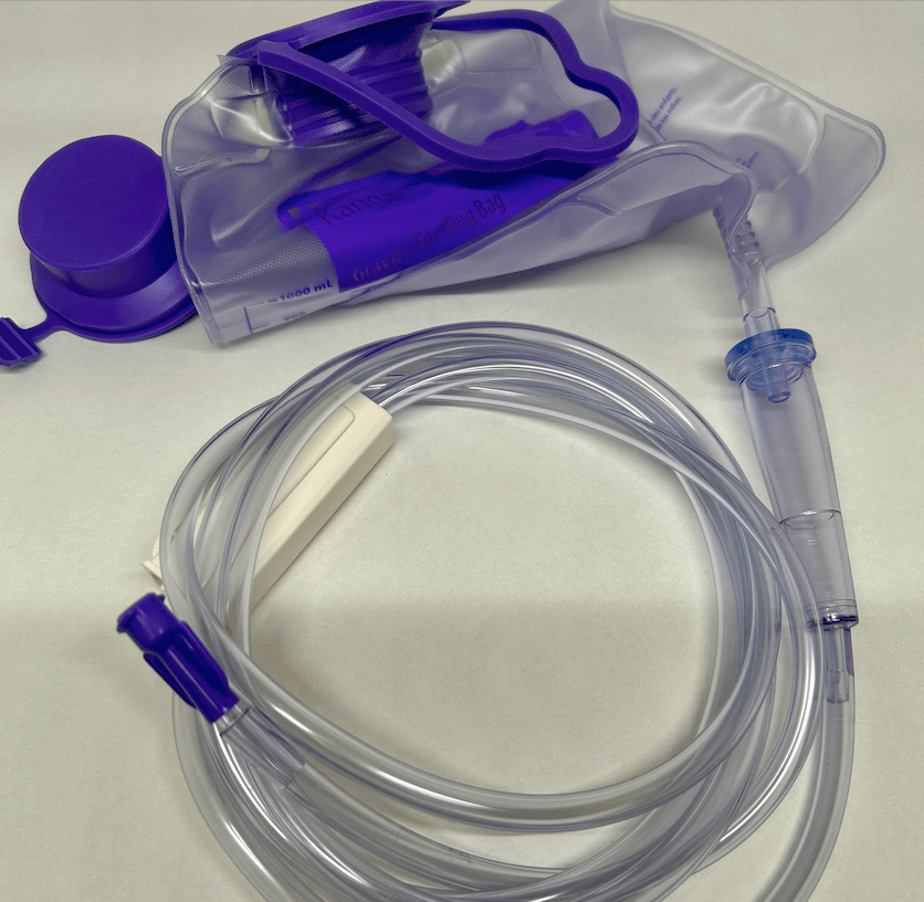 Kangaroo Gravity Feeding Bag 1000 mL ENFit Connection Non-Latex