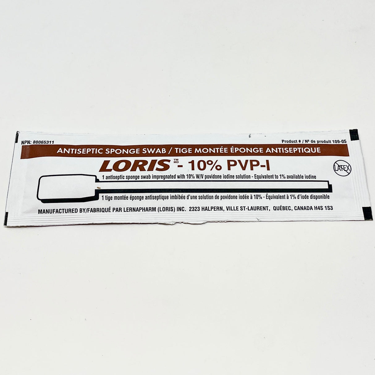 LORIS 10% Povidone Iodine (PVP-I) Swabstick-Medical Supplies-Birth Supplies Canada