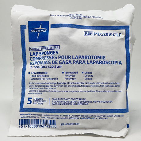 Lap Sponges (12 x 12 In) | 4 Ply Cotton-Gauze & Bandages-Birth Supplies Canada