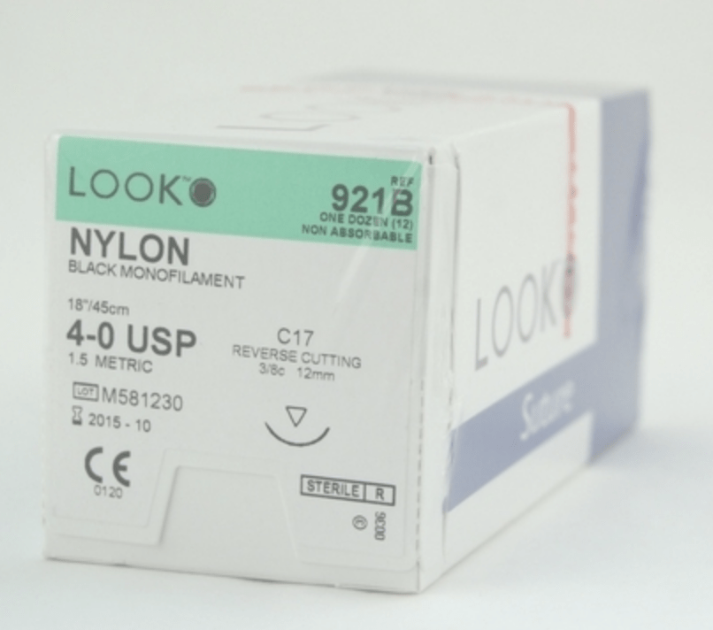 Look™ Non Absorbable Suture, Nylon-Suture Supplies-Birth Supplies Canada