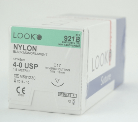 Look™ Non Absorbable Suture, Nylon-Suture Supplies-Birth Supplies Canada