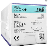 Look™ Non Absorbable Suture, Silk-Medical Devices-Birth Supplies Canada