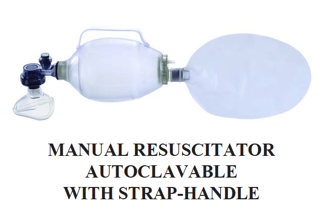 Manual Resuscitator w/strap handle ~ Autoclavable-Medical Devices-Birth Supplies Canada