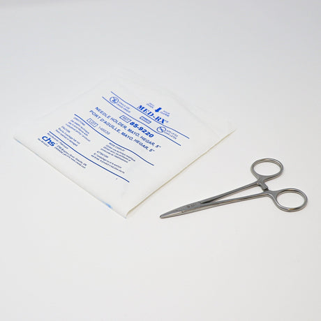 Mayo Hegar Needle Holder (5 Inch) | Sterile, Disposable-Medical Instruments-Birth Supplies Canada