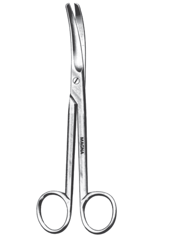 Mayo Scissors, Curved 5.5"-Instruments-Birth Supplies Canada