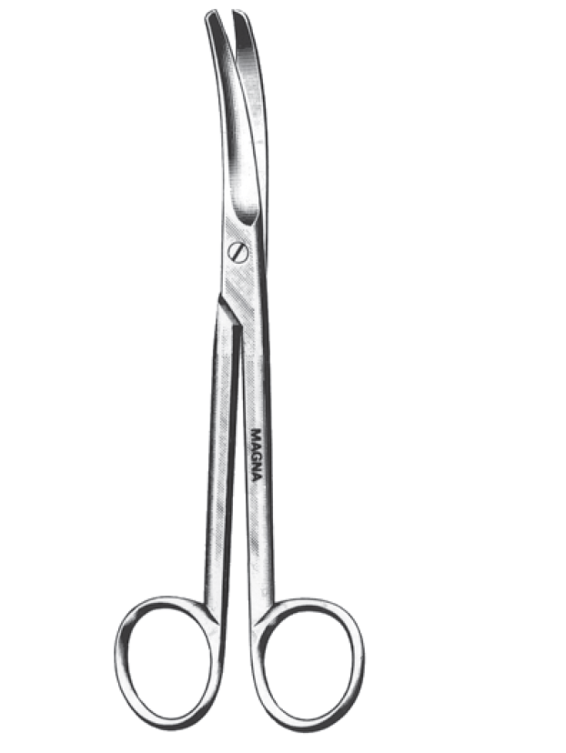Mayo Scissors, Curved 5.5" | Reusable-Medical Instruments-Birth Supplies Canada