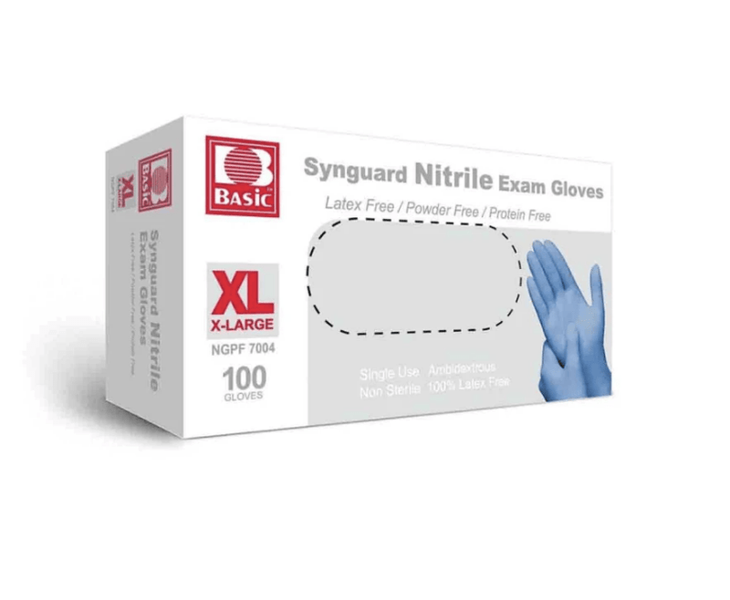 Medical Blue Nitrile Exam Gloves - Latex-Free & Powder-Free-Medical Gloves-Birth Supplies Canada