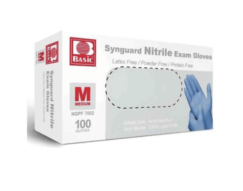 Medical Blue Nitrile Exam Gloves - Latex-Free & Powder-Free-Medical Gloves-Birth Supplies Canada