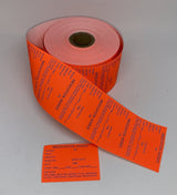 Medication Added Labels – Bright Orange-IV Supplies-Birth Supplies Canada