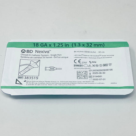 Nexiva IV Closed Catheter, Single Port-IV Catheters-Birth Supplies Canada