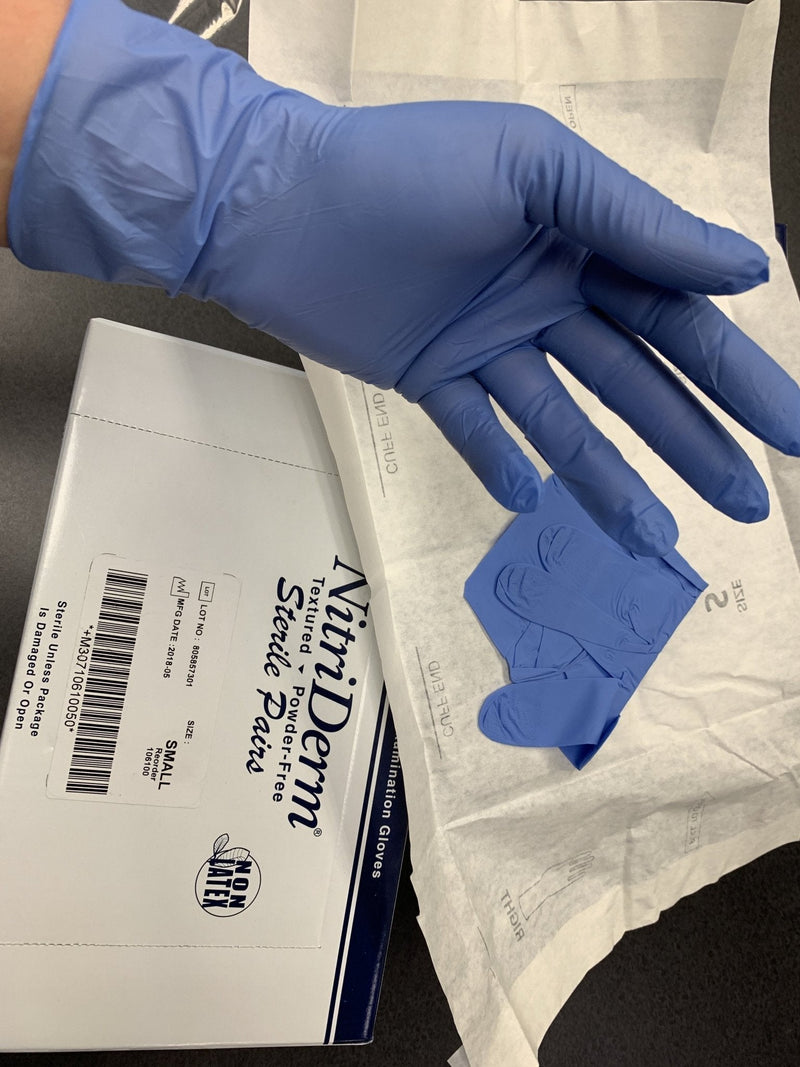 Nitrile Exam Gloves Sterile - SINGLES-Medical Gloves-Birth Supplies Canada