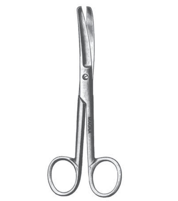 Operating Scissors 5.5" (14cm) Curved Blunt/Blunt | Reusable-Medical Instruments-Birth Supplies Canada