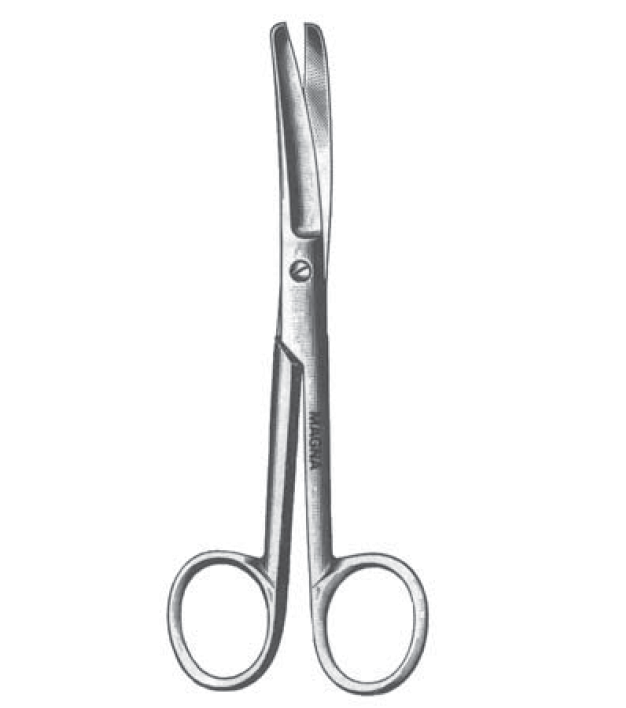 Operating Scissors 5.5" Curved Bl/Bl-Instruments-Birth Supplies Canada