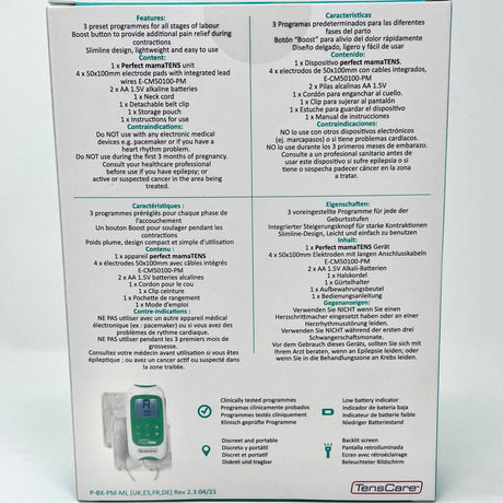 Perfect MamaTENS Unit | Drug-Free Pain Relief-Medical Equipment-Birth Supplies Canada