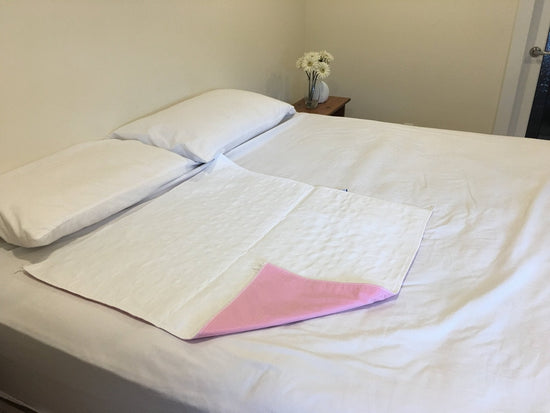 Quilted Reusable Underpad - Pink Medium (33