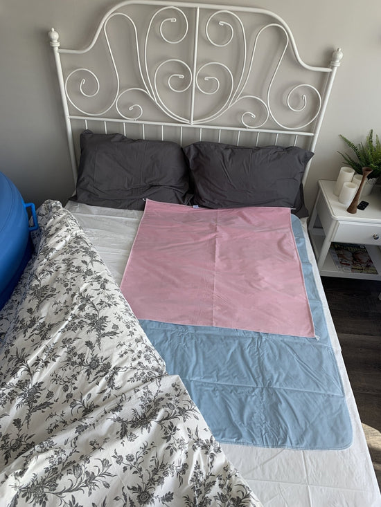 Quilted Reusable Underpads | Blue-Postpartum Supplies-Birth Supplies Canada