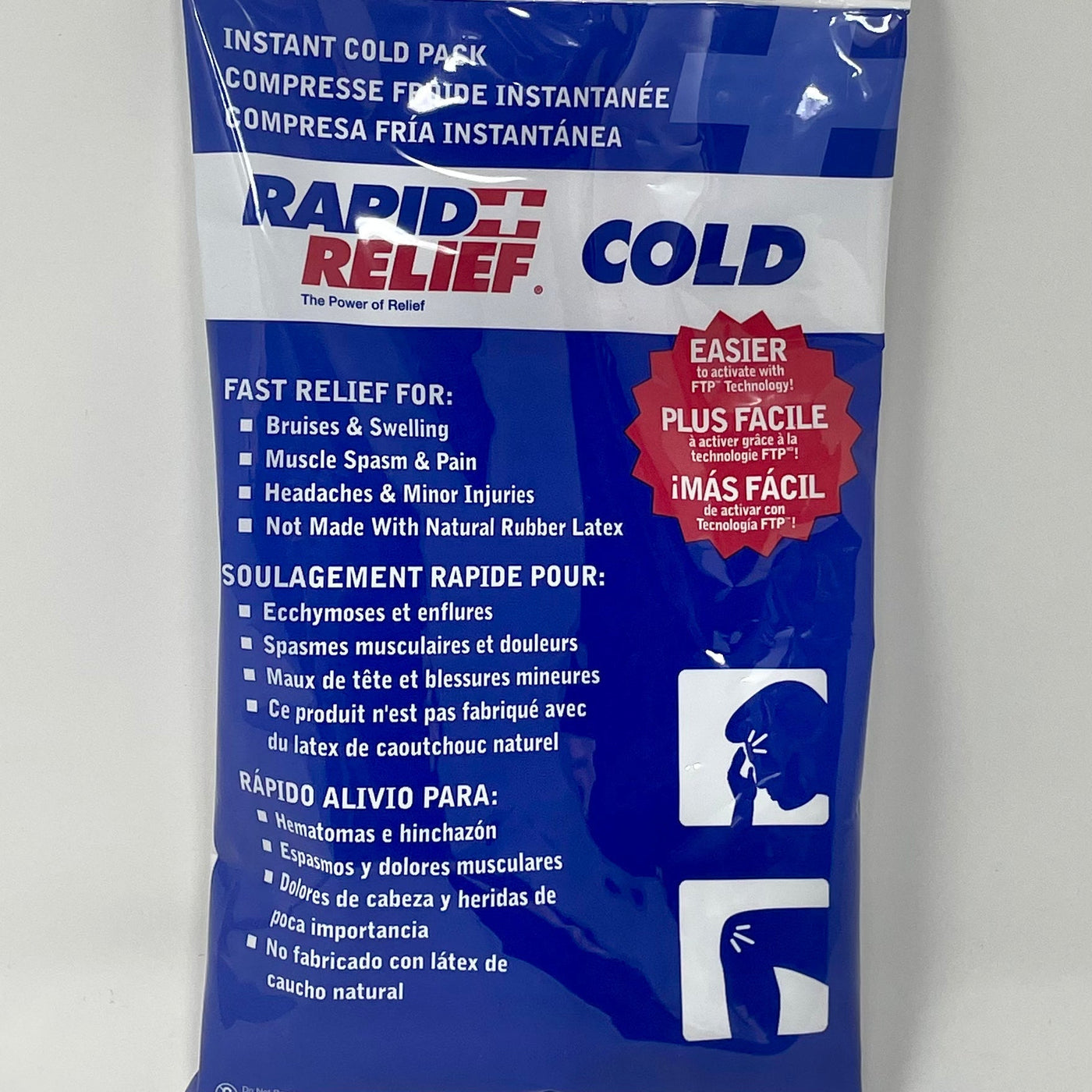 Rapid Relief Instant Cold Packs