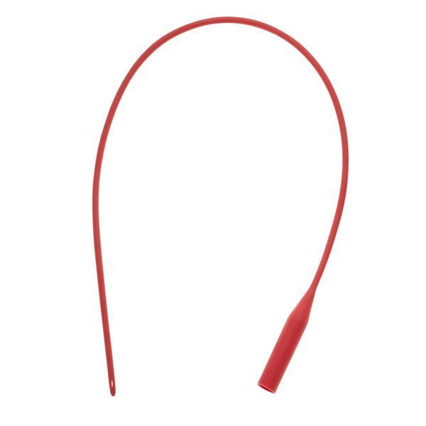 Red-Rubber Urethral Catheter, 14fr-Medical Devices-Birth Supplies Canada
