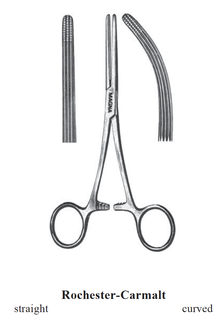 Rochester-Carmalt Forceps, Curved, 6.25"-Instruments-Birth Supplies Canada