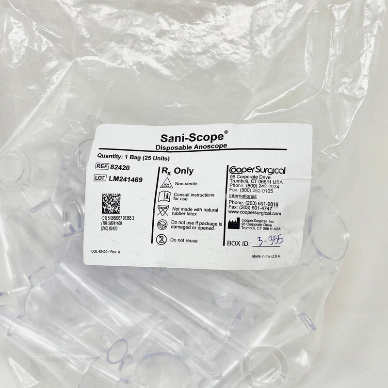Sani-Scope Disposable Anoscopes-Medical Devices-Birth Supplies Canada