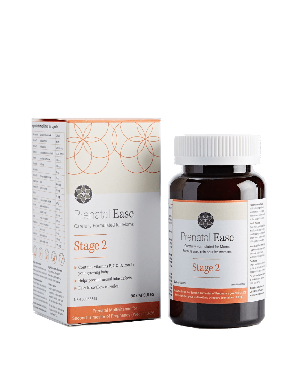 Second Trimester Vitamins | Prenatal Ease-Supplements-Birth Supplies Canada
