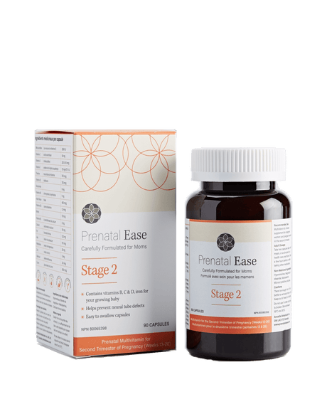 Second Trimester Vitamins | Prenatal Ease-Supplements-Birth Supplies Canada