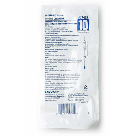 Secondary medication set - CLEARLINK-Medical Devices-Birth Supplies Canada