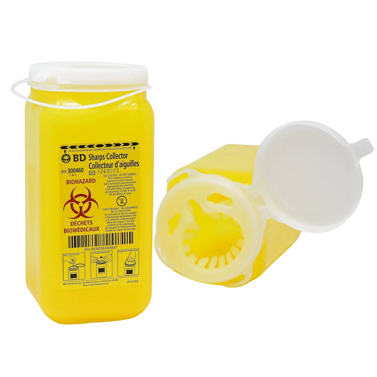 Sharps Collection Containers Various Sizes Safe Disposal Needle Syringe ...