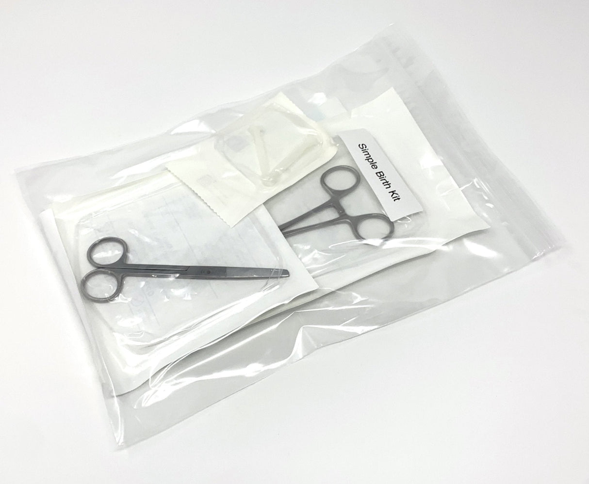 Simple Birth Kit, Sterile | for Cochrane Midwives-Instruments-Birth Supplies Canada