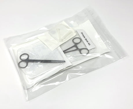 Simple Birth Kit, Sterile | for Cochrane Midwives-Instruments-Birth Supplies Canada