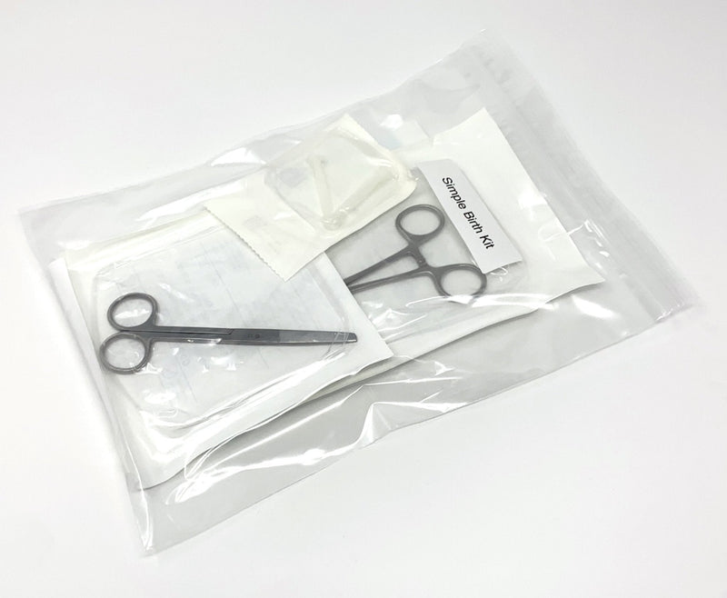 Simple Birth Kit ~ STERILE for Cochrane Midwives-Instruments-Birth Supplies Canada