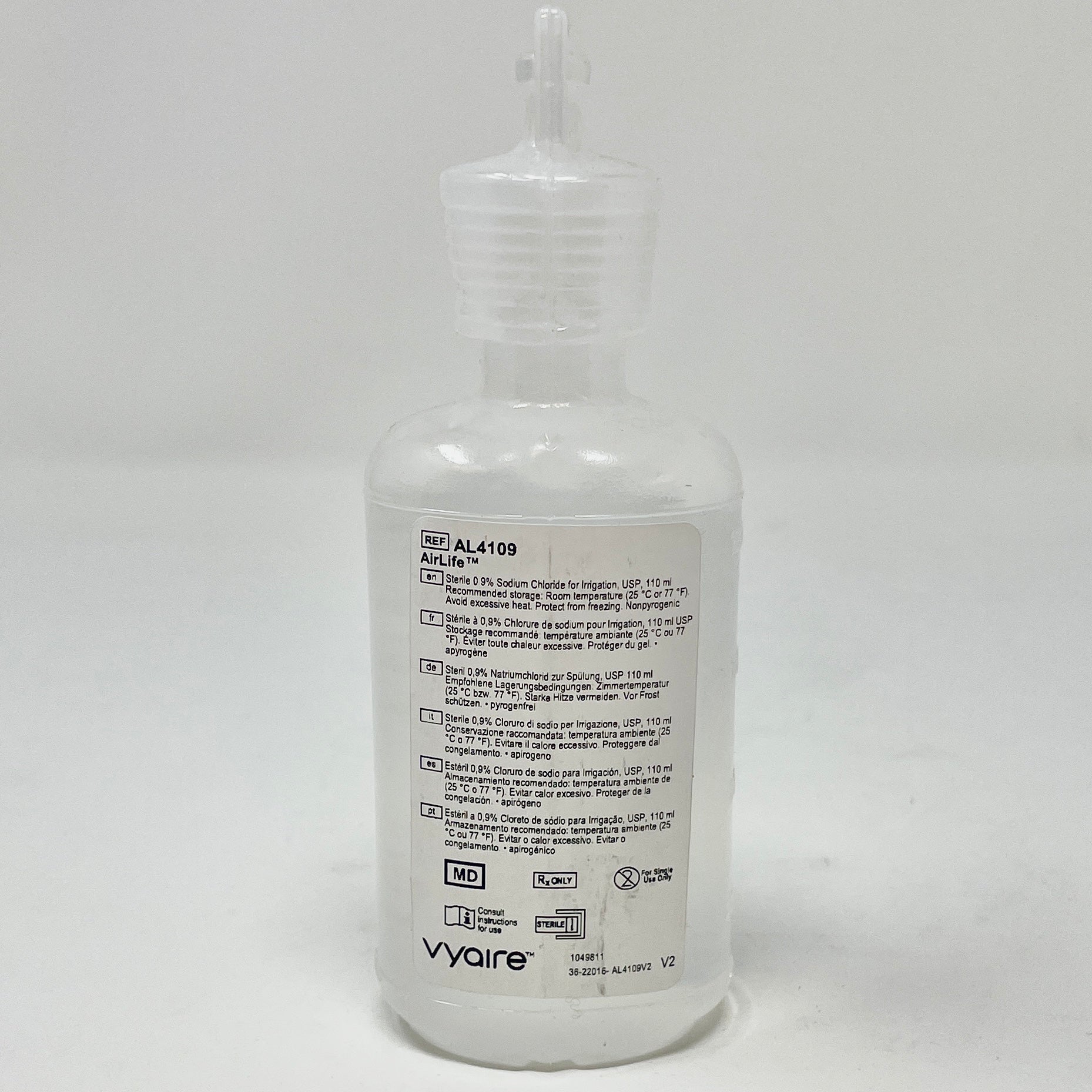 Sterile Sodium Chloride 0.9% Irrigation Solution 110mL Dual Top