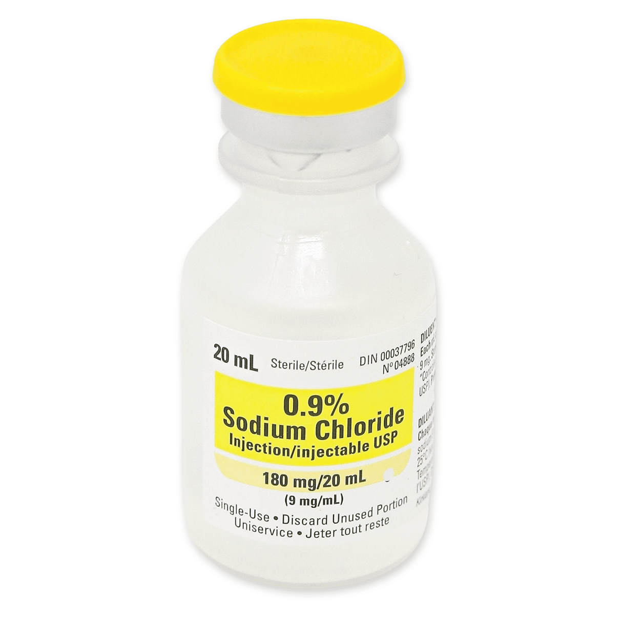 Sodium Chloride for Injection, 20 mL Bottle | Hospira Pfizer-IV Solutions-Birth Supplies Canada