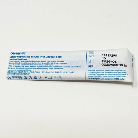 Sterile Disposable Safety Scalpels | Single-Use-Medical Instruments-Birth Supplies Canada