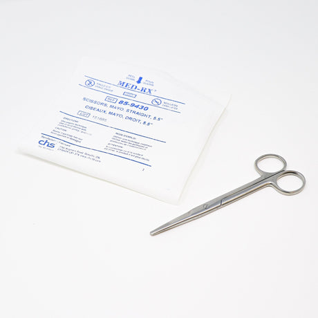 Sterile Mayo Scissors (5.25 Inch) | Straight, Disposable-Instruments-Birth Supplies Canada