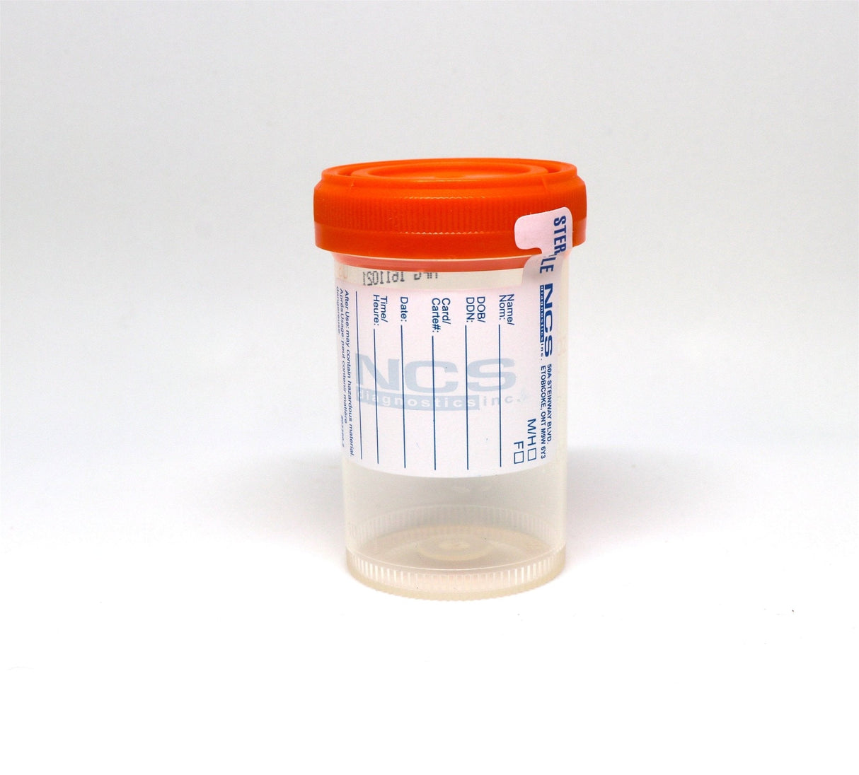Sterile Specimen Containers w/ Screw Cap & ID Label-Diagnostics-Birth Supplies Canada