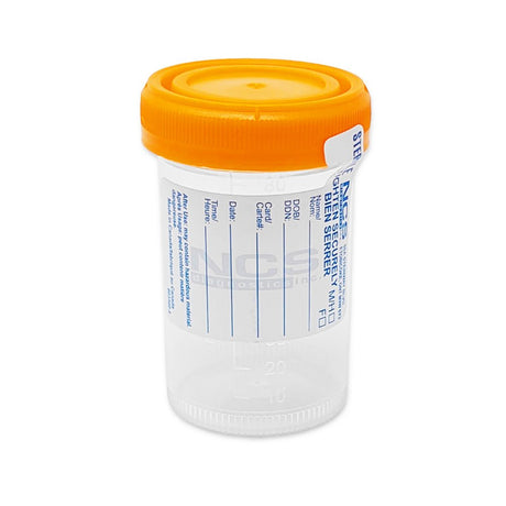 Sterile Specimen Containers w/ Screw Cap & ID Label-Diagnostics-Birth Supplies Canada