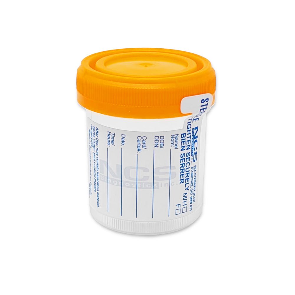 Sterile Specimen Containers w/ Screw Cap & ID Label-Diagnostics-Birth Supplies Canada