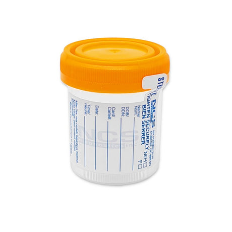 Sterile Specimen Containers w/ Screw Cap & ID Label-Diagnostics-Birth Supplies Canada