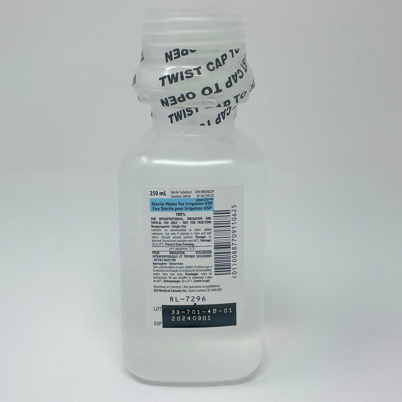 Sterile Water For Irrigation Bottle-IV Solutions-Birth Supplies Canada