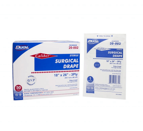 Surgical Drape (18" x 26") | Sterile Field Barrier-Paper Products-Birth Supplies Canada