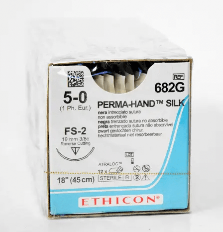 Sutures Silk, Black Braided | Ethicon-Medical Devices-Birth Supplies Canada