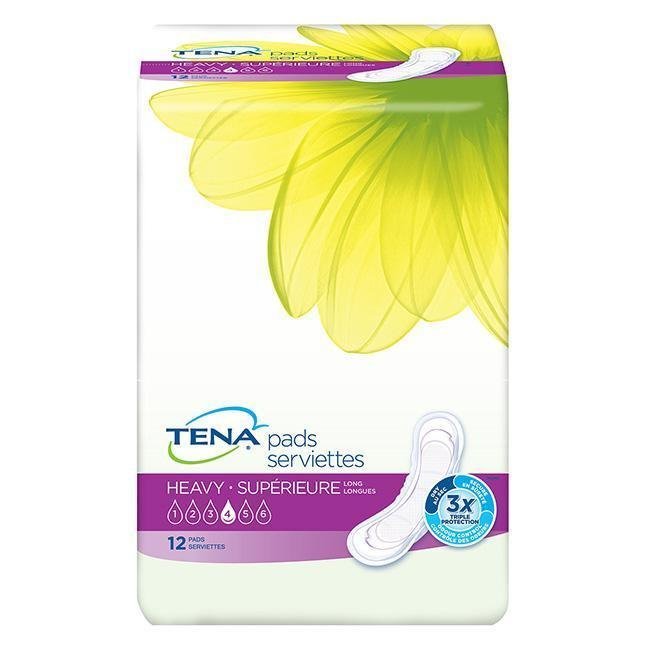 TENA Heavy Flow Pads ~ for heavy bleeding & leaking amniotic fluid-Maternity Pads & Underpads-Birth Supplies Canada